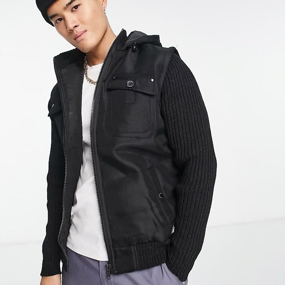 American Stitch knit jacket in‎ black XL